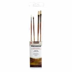 Princeton™ Preserve™ Natural Bristle Acrylic & Oil Brush Set