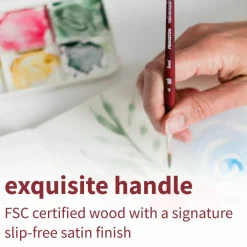 Princeton™ Velvetouch™ Size 2 Mixed Media Short Handle Script Liner Brush