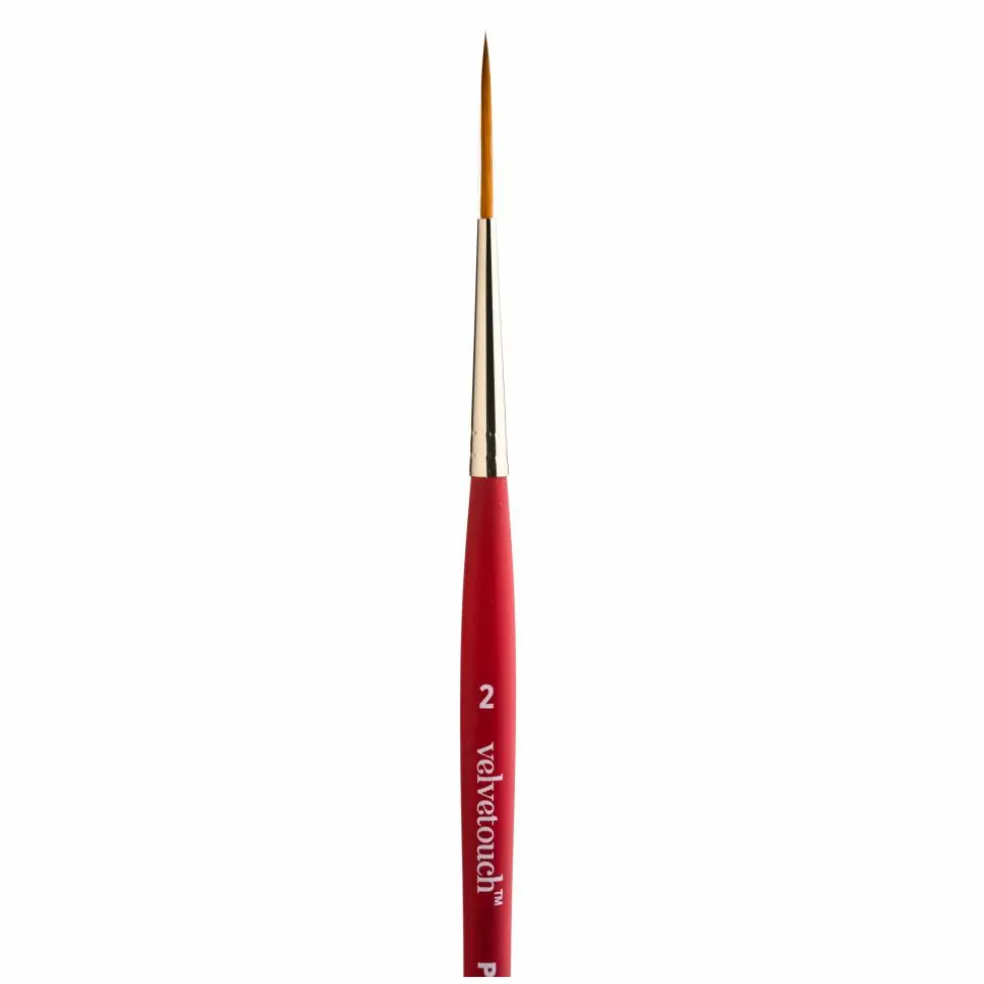 Princeton™ Velvetouch™ Size 2 Mixed Media Short Handle Script Liner Brush