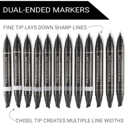 Prismacolor® Premier® Cool Grey Dual-Ended Art Markers, 12ct.
