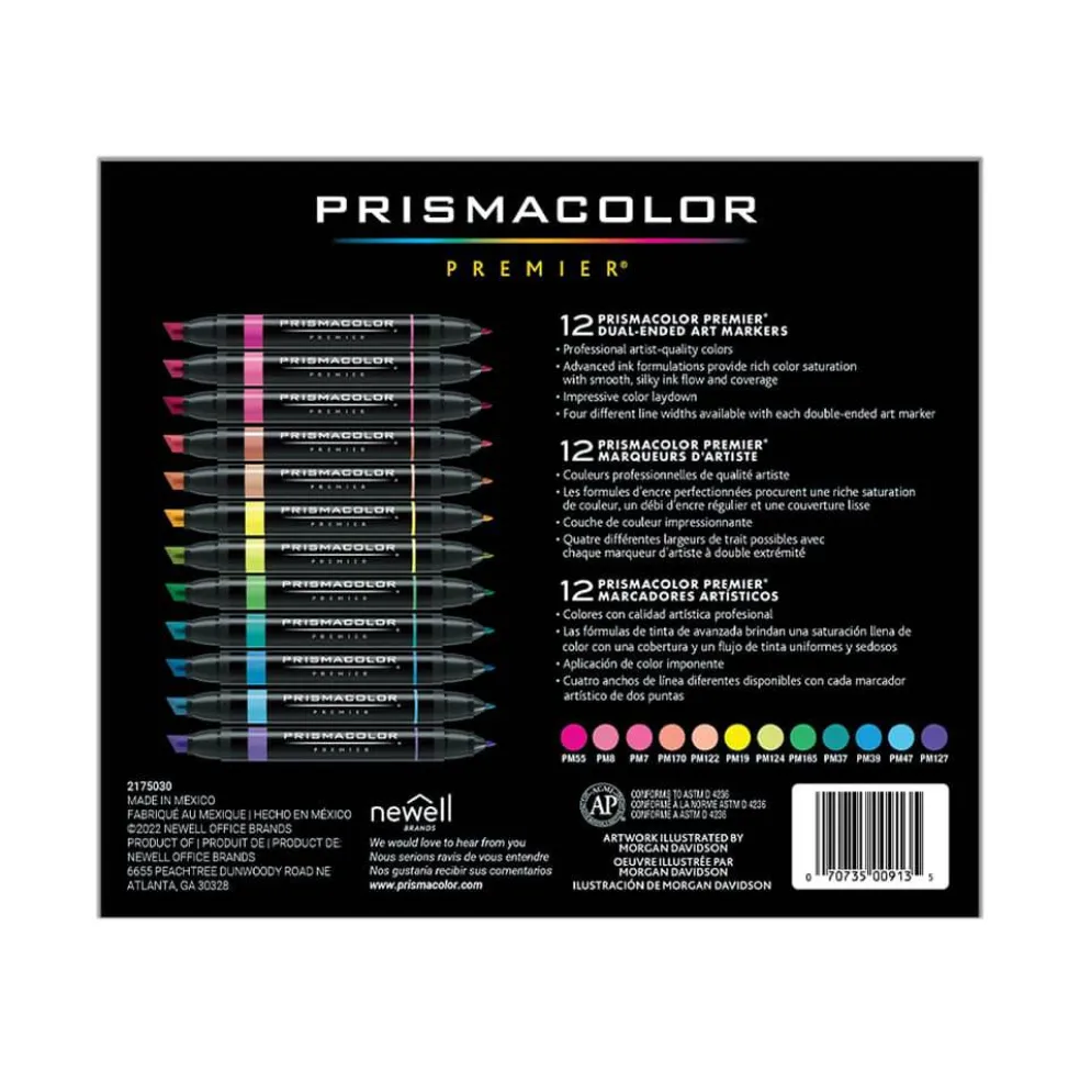 Prismacolor® Premier® Hyper Brights Dual-Ended Art Markers, 12ct.