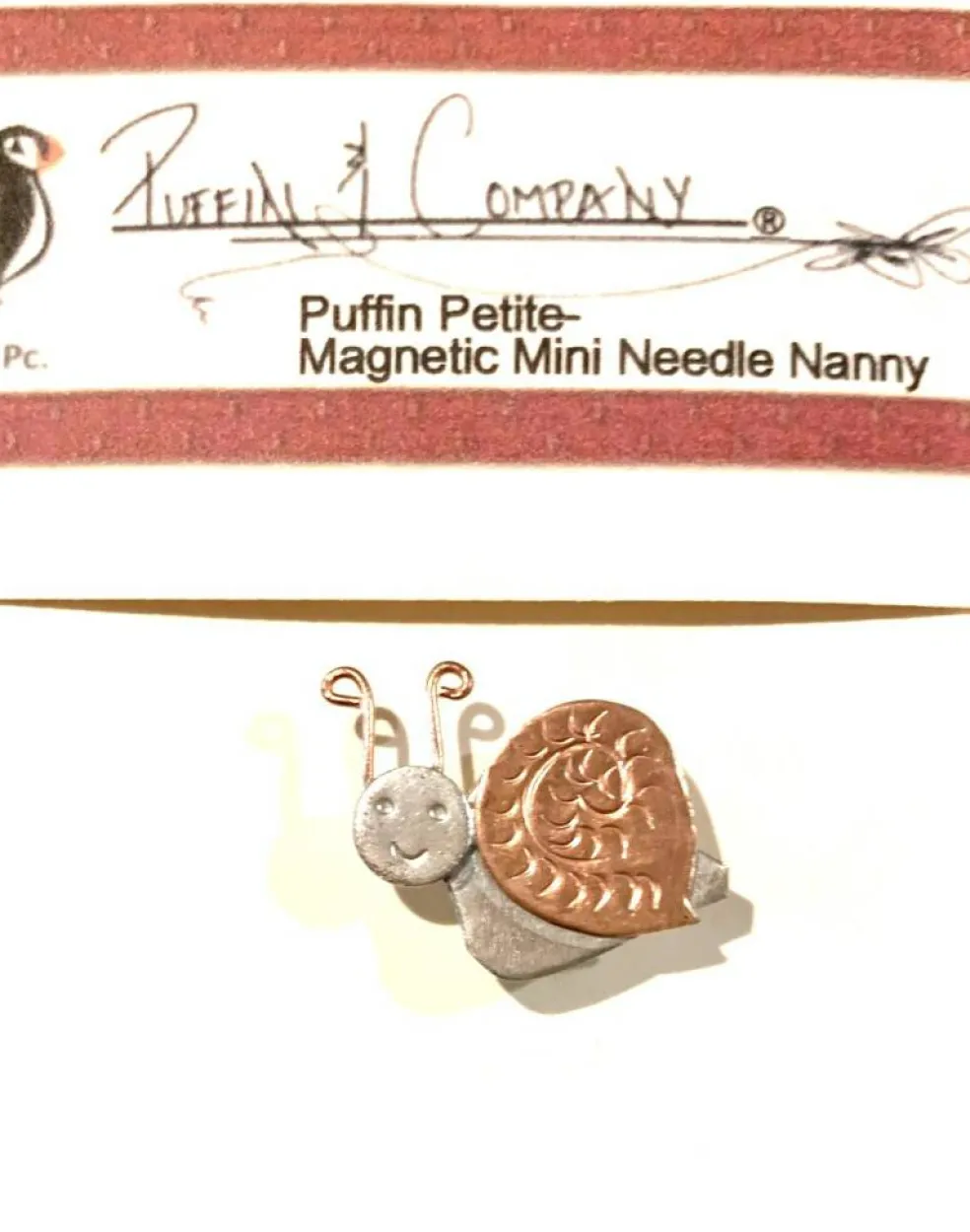 Puffin & Company Mini Needle Nanny - Happy Snail