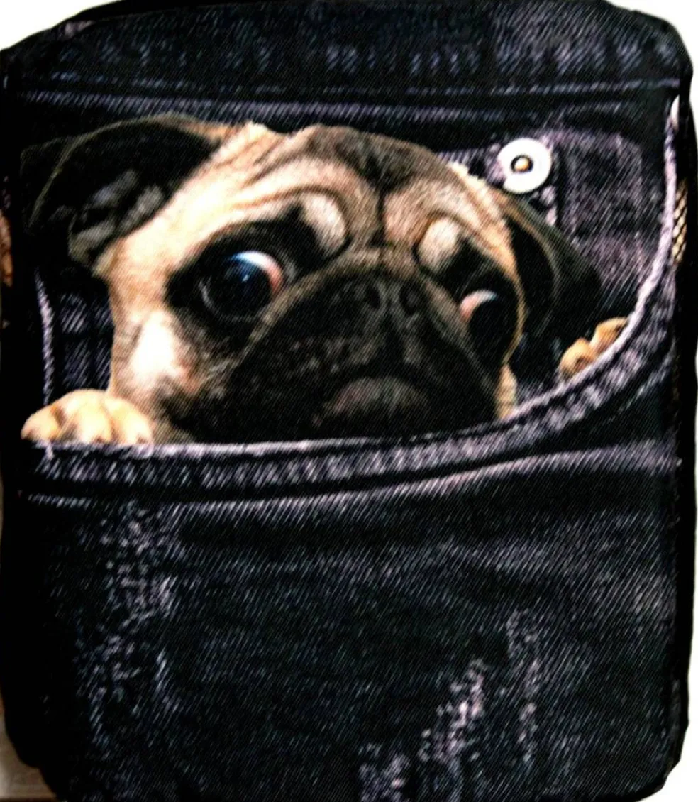 Pug Zippered Lunch Bag