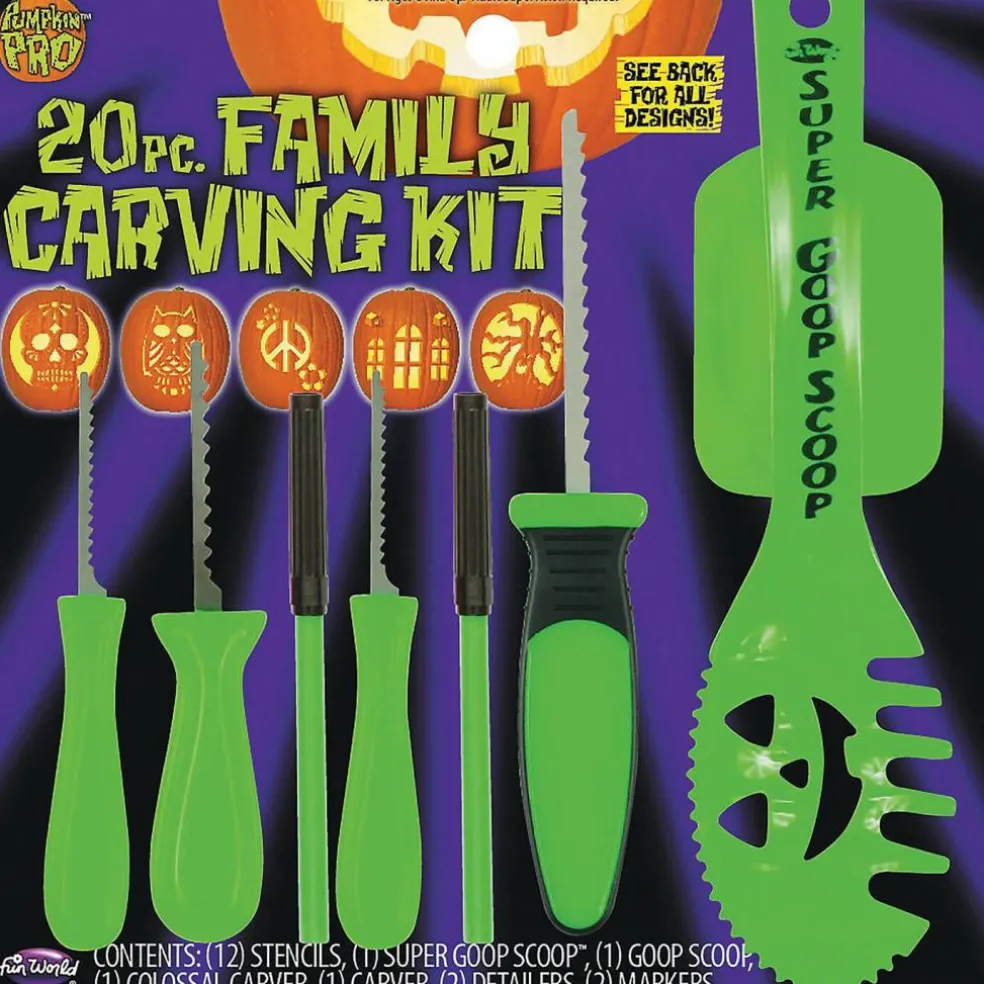 Pumpkin Carving Set 20 Pieces Kit for Halloween parties