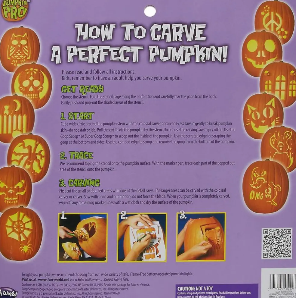 Pumpkin Carving Set 20 Pieces Kit for Halloween parties