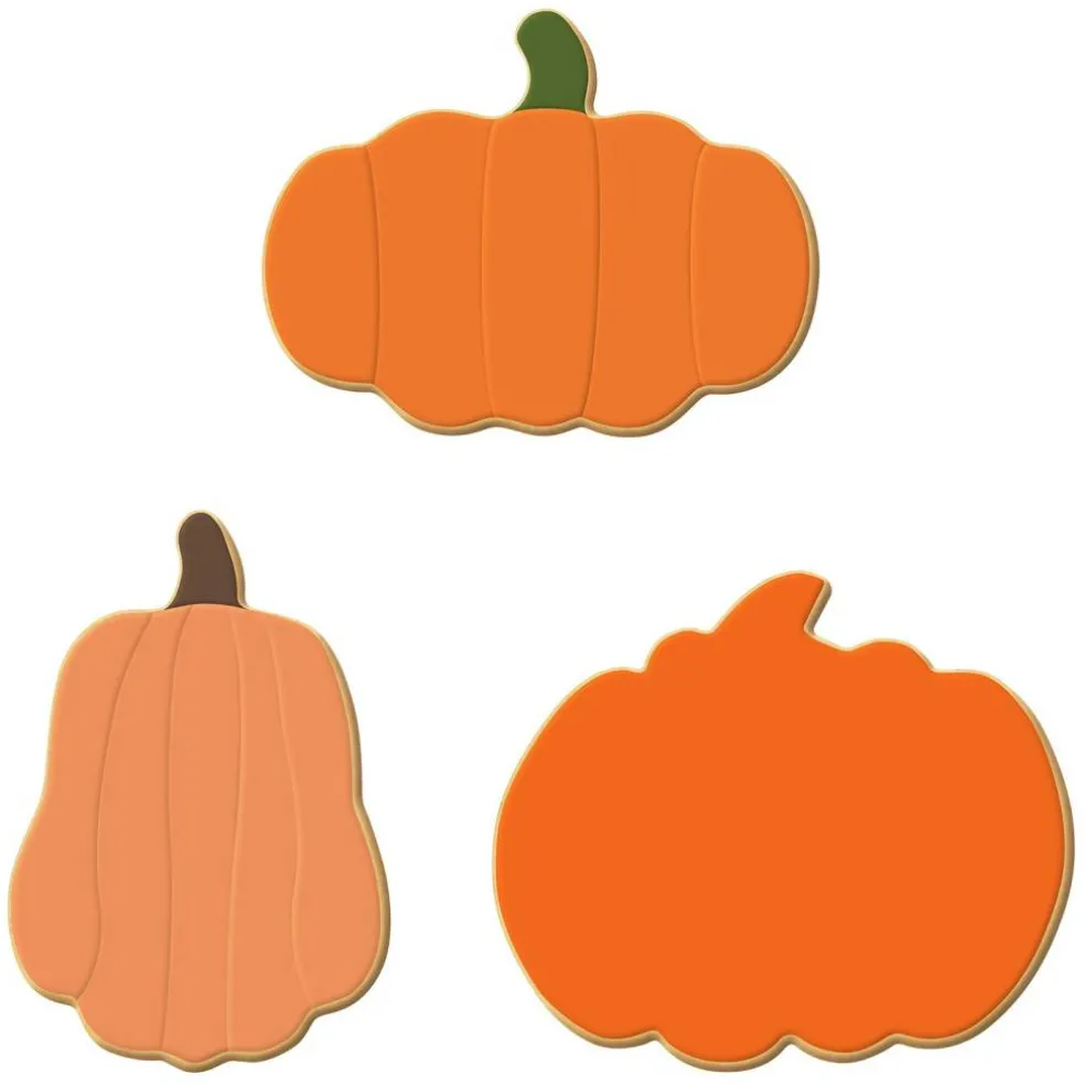 Pumpkin Cookie Cutter 3 Pc Set, CookieCutter.com, Tin Plated Steel, Handmade in the USA