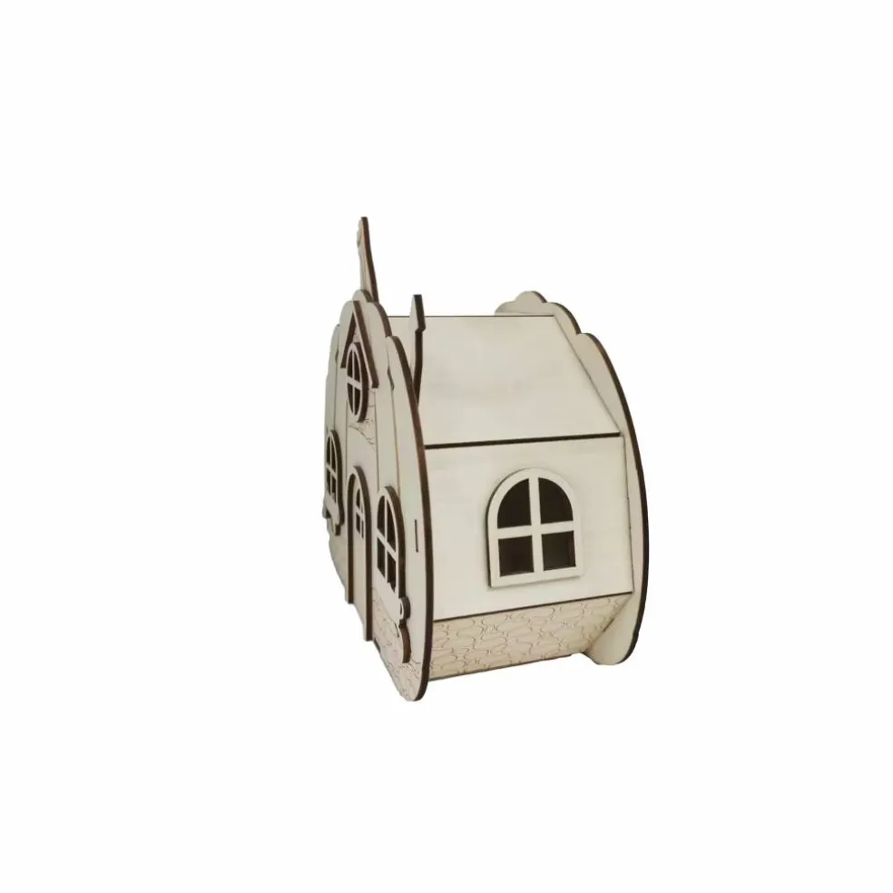 7.5" Pumpkin House DIY Wood Décor by Make Market®