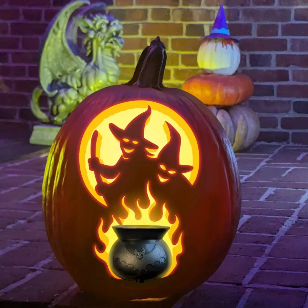 Pumpkin Masters® Wicked Cauldron Complete Carving & Lighting Kit