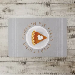 Pumpkin Pie Fixes Everything Floor Mat