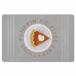 Pumpkin Pie Fixes Everything Floor Mat