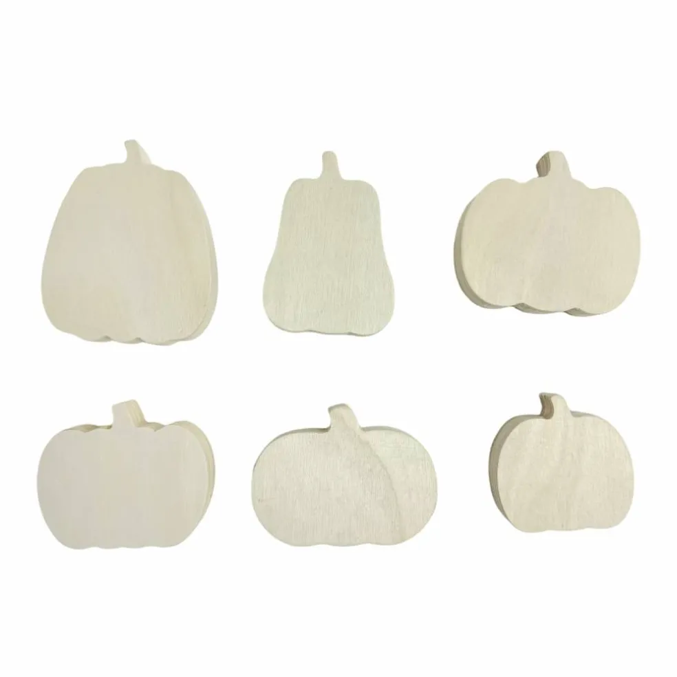 Pumpkins DIY Wood Décor Shapes, 6ct. by Make Market®