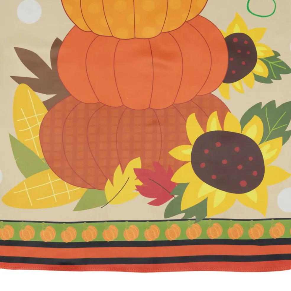 40" Pumpkins & Sunflowers Autumn Harvest Garden Flag