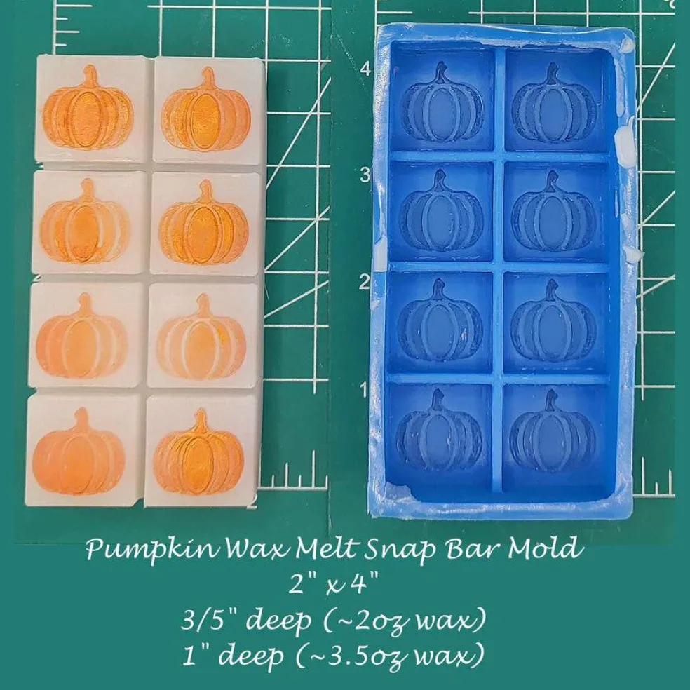 Pumpkins Wax Melt Snap Bar Silicone Mold