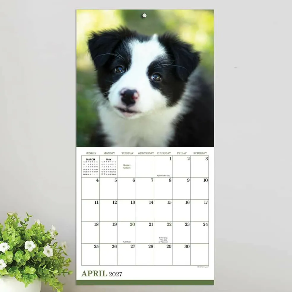 2027 Puppies Mini Calendar