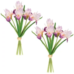 15.5" Purple Iris Floral Bundle, 2ct.