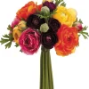 Purple & Orange Ranunculus Bouquet