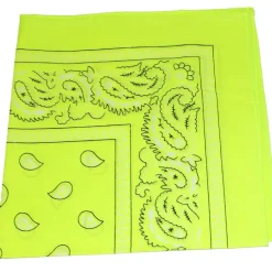Qraftsy Neon Colors Paisley Bandana - Cotton - Available in 1 Pack or 3 Pack