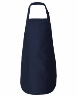 Q-Tees Full Length Apron with Pockets Premium Free Shipping