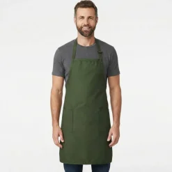 Q-Tees Full Length Apron with Pockets 7.5 oz Poly Cotton Workwear