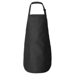 Q-Tees Full-Length Apron with Pocket, Craft Ideal for Cooking Chef Apron