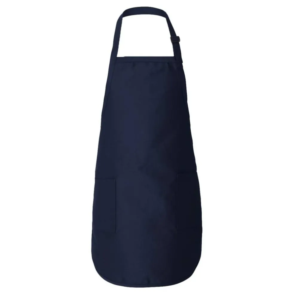 Q-Tees Full-Length Apron with Pocket, Craft Ideal for Cooking Chef Apron