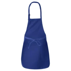 Q-Tees Full-Length Apron with Pocket, Craft Ideal for Cooking Chef Apron