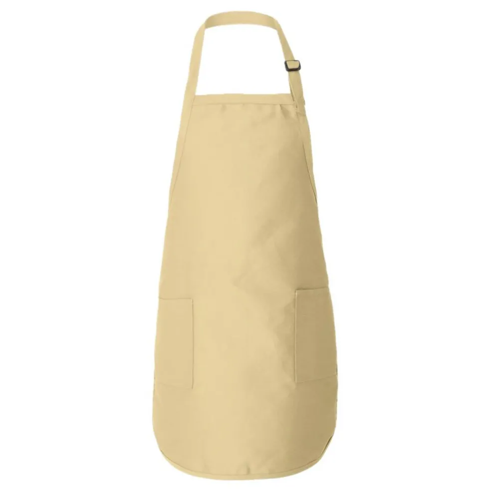 Q-Tees Full-Length Apron with Pocket, Craft Ideal for Cooking Chef Apron
