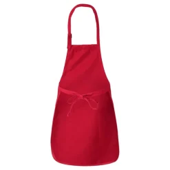 Q-Tees Full-Length Apron with Pocket, Craft Ideal for Cooking Chef Apron
