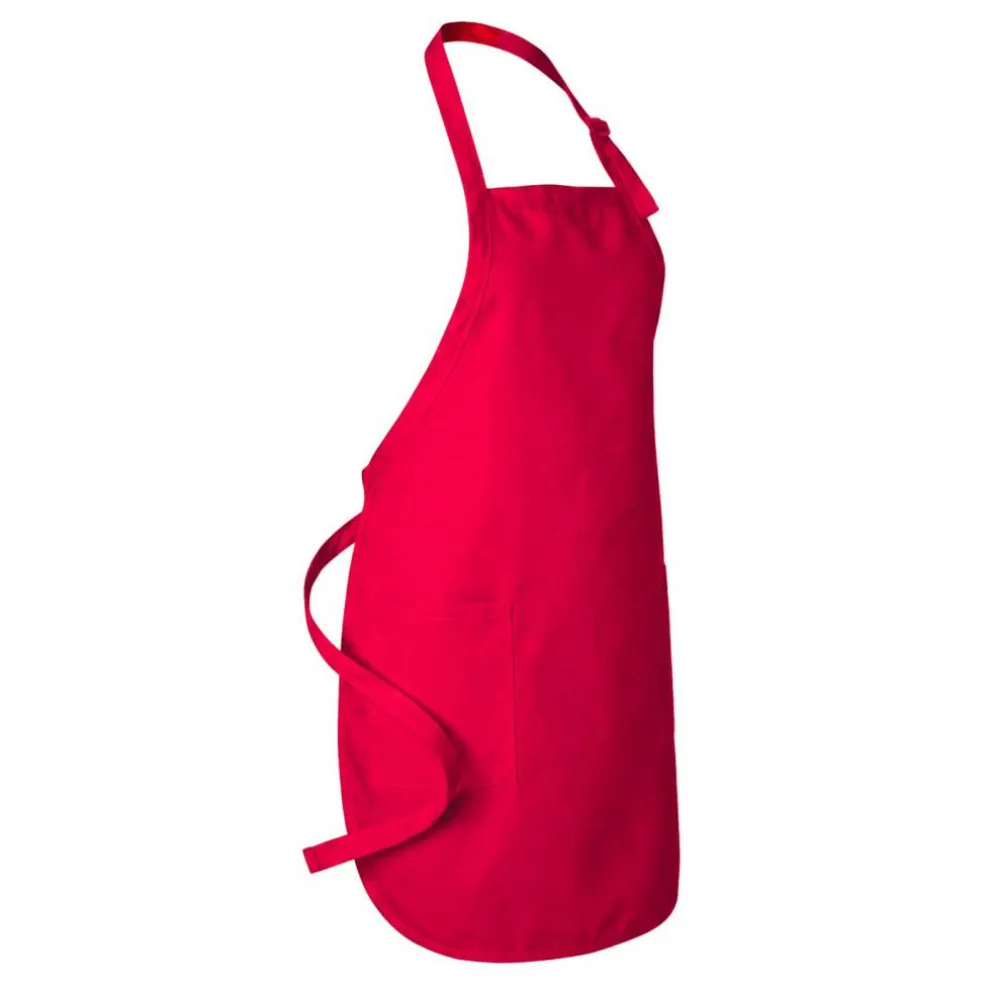 Q-Tees Full-Length Apron with Pocket, Craft Ideal for Cooking Chef Apron