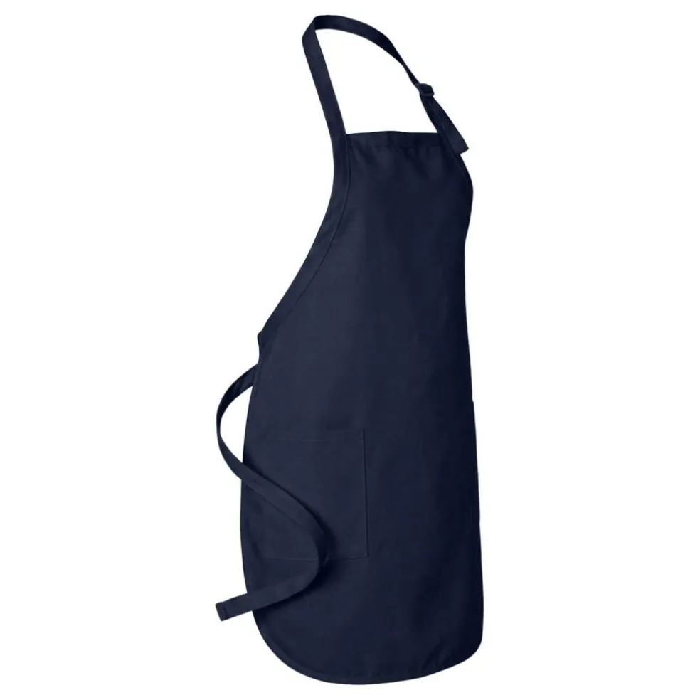 Q-Tees Full-Length Apron with Pocket, Craft Ideal for Cooking Chef Apron