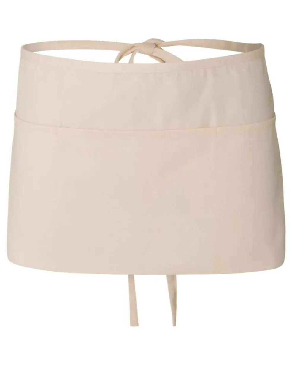 Q-Tees Waist Apron with Three front Pouch Pocket Free Shipping