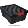 Quantum Storage Systems® Black 21" x 15.875" x 1" Lid for Latch Container