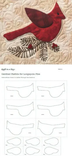 Quilts Through the Seasons: Cardinal for Lodgepole Pine Fusible PKG