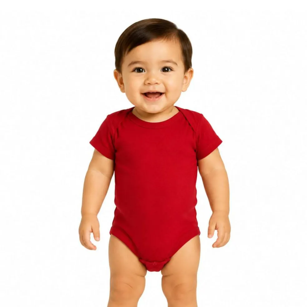 Rabbit Skins Infant Baby Rib Bodysuit Short Sleeve Free Shipping