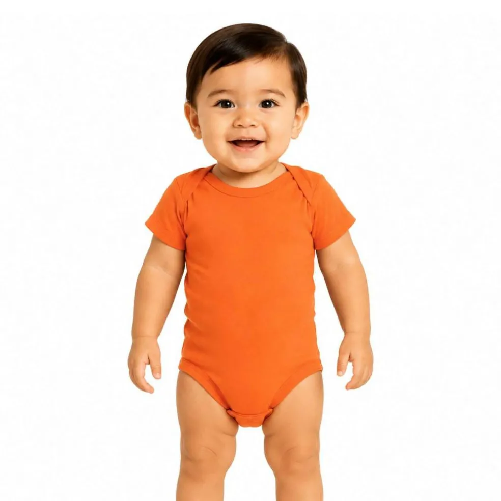 Rabbit Skins Infant Baby Rib Bodysuit Short Sleeve Free Shipping