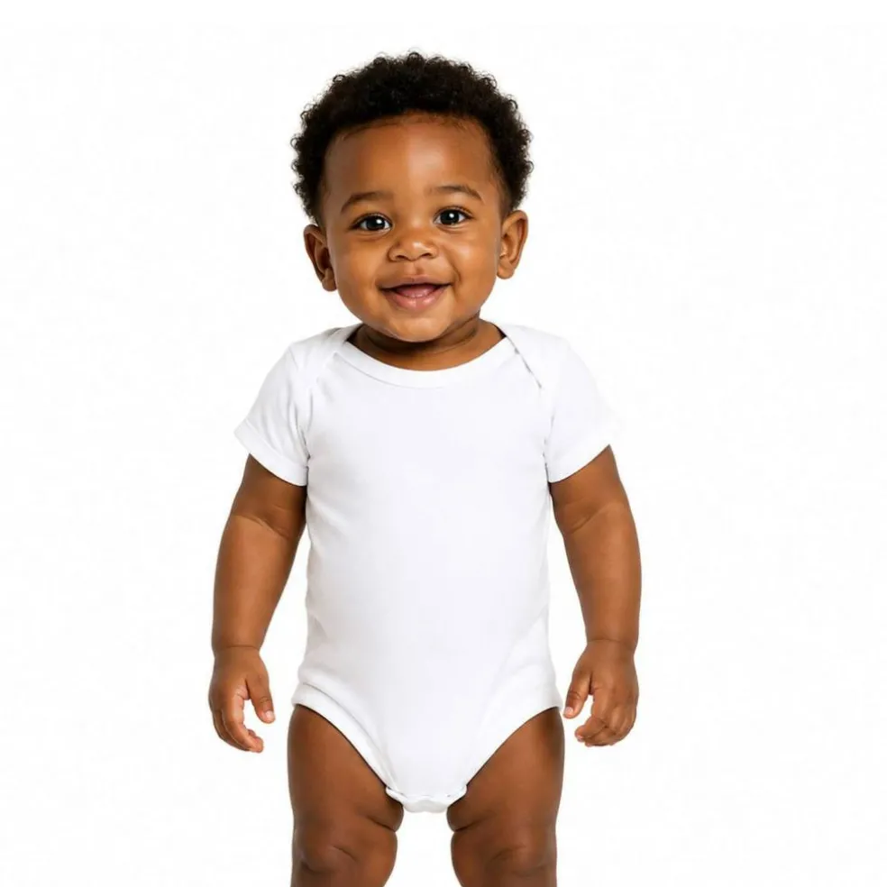 Rabbit Skins Infant Baby Rib Bodysuit Short Sleeve Free Shipping