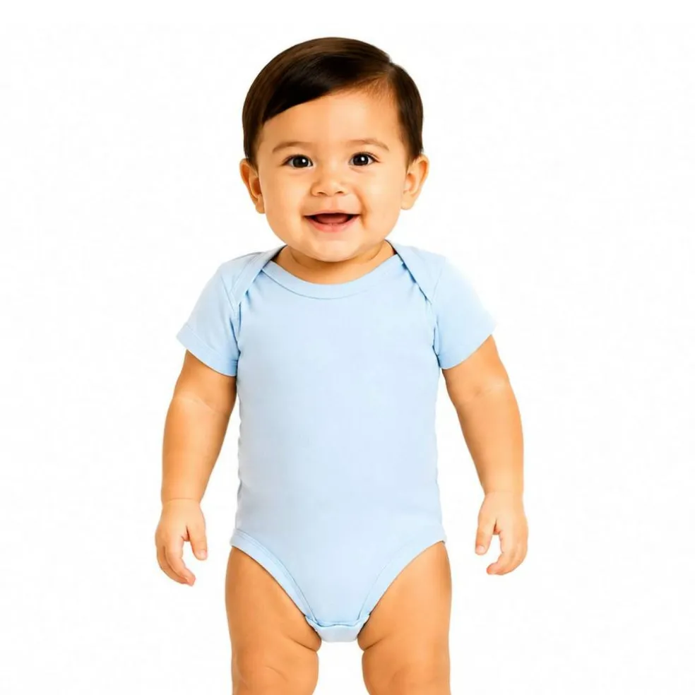 Rabbit Skins Infant Baby Rib Bodysuit Short Sleeve Free Shipping