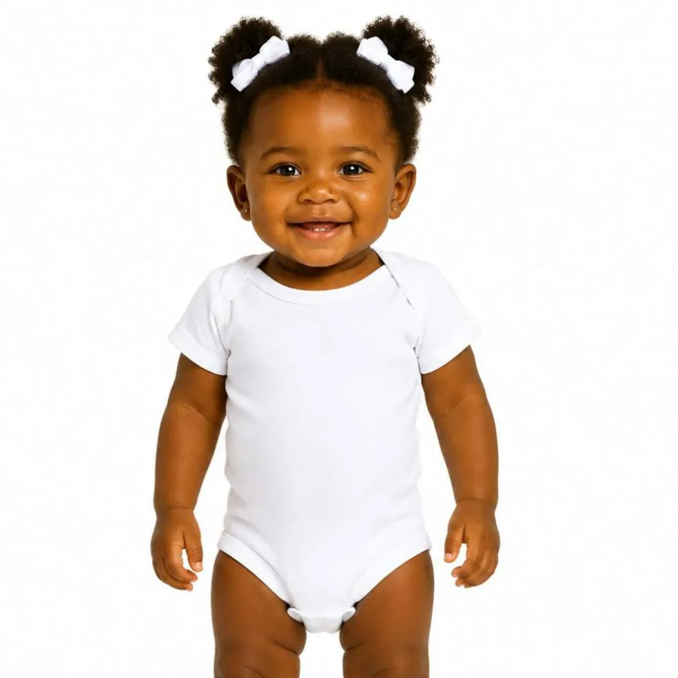 Rabbit Skins Infant Baby Rib Bodysuit Short Sleeve Free Shipping