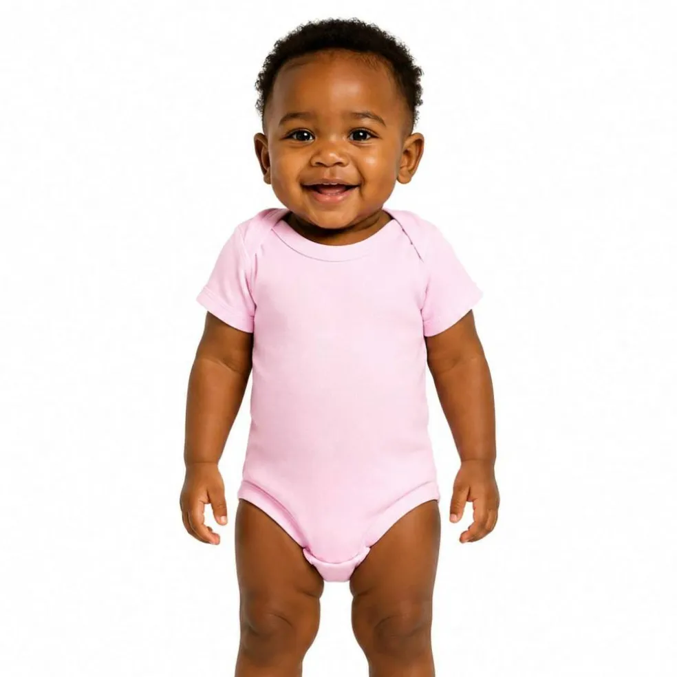 Rabbit Skins Infant Baby Rib Bodysuit Short Sleeve Free Shipping