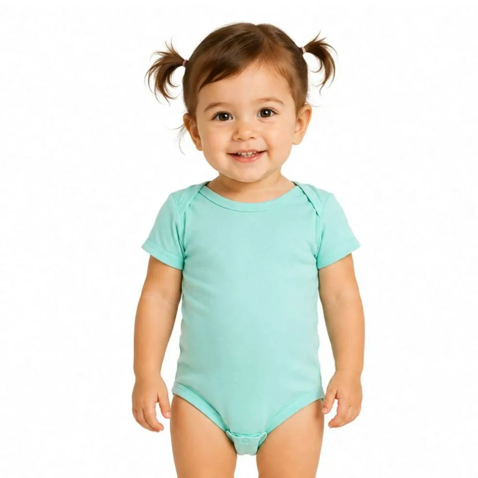 Rabbit Skins Infant Baby Rib Bodysuit Short Sleeve Free Shipping