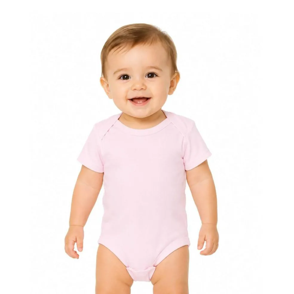 Rabbit Skins Infant Baby Rib Bodysuit Short Sleeve Free Shipping