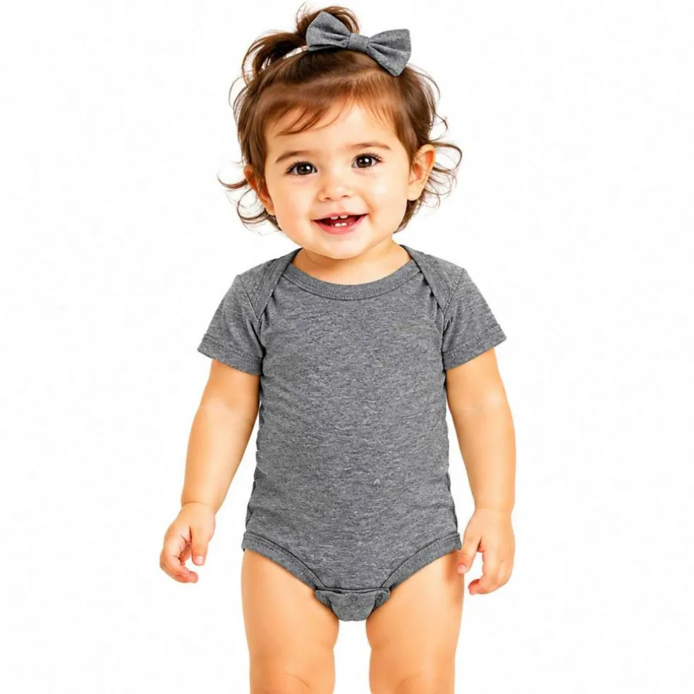 Rabbit Skins Infant Baby Rib Bodysuit Short Sleeve Free Shipping