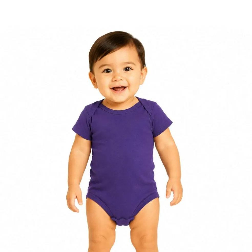 Rabbit Skins Infant Baby Rib Bodysuit Short Sleeve Free Shipping