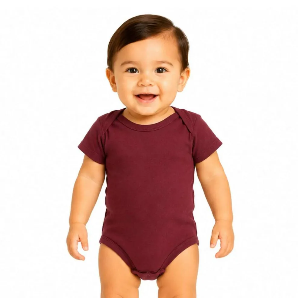 Rabbit Skins Infant Baby Rib Bodysuit Short Sleeve Free Shipping