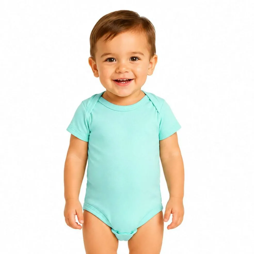 Rabbit Skins Infant Baby Rib Bodysuit Short Sleeve Free Shipping