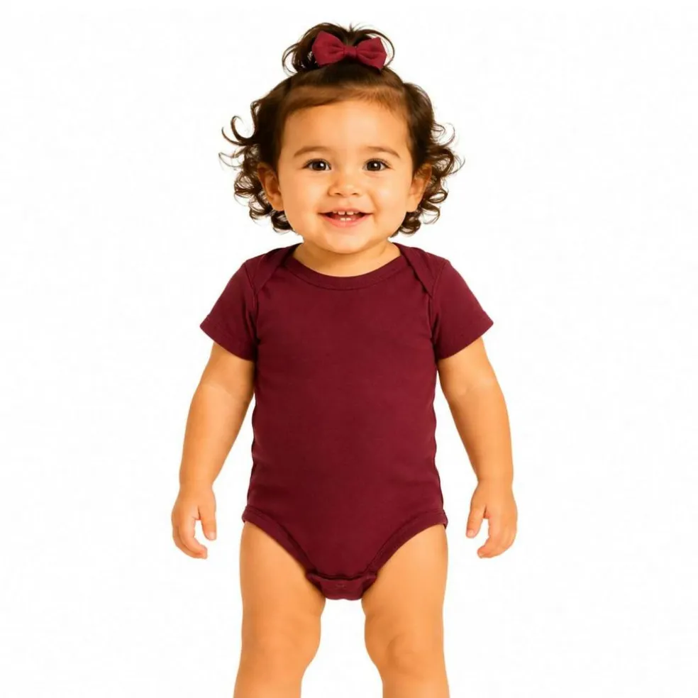 Rabbit Skins Infant Baby Rib Bodysuit Short Sleeve Free Shipping