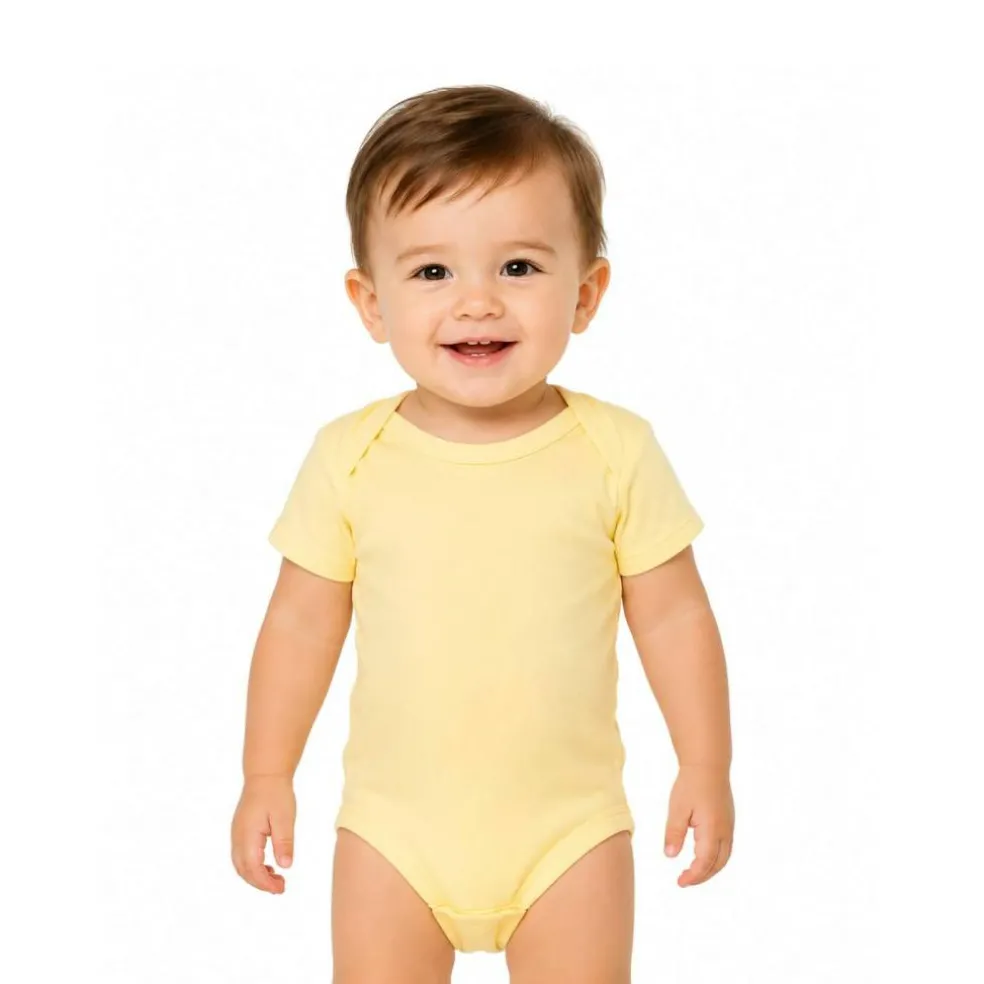 Rabbit Skins Infant Baby Rib Bodysuit Short Sleeve Free Shipping