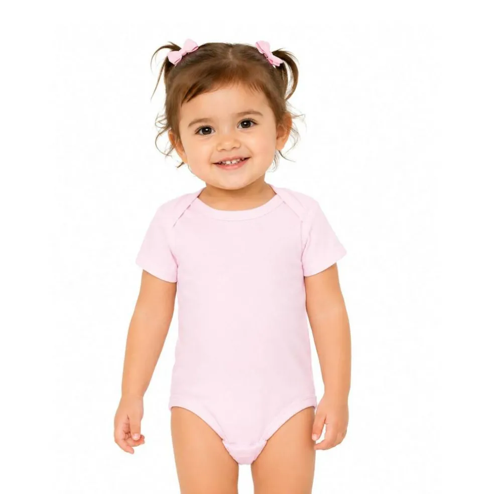 Rabbit Skins Infant Baby Rib Bodysuit Short Sleeve Free Shipping