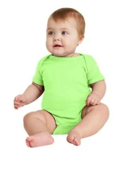 Rabbit Skins Infant Baby Rib Bodysuit Short Sleeve Free Shipping