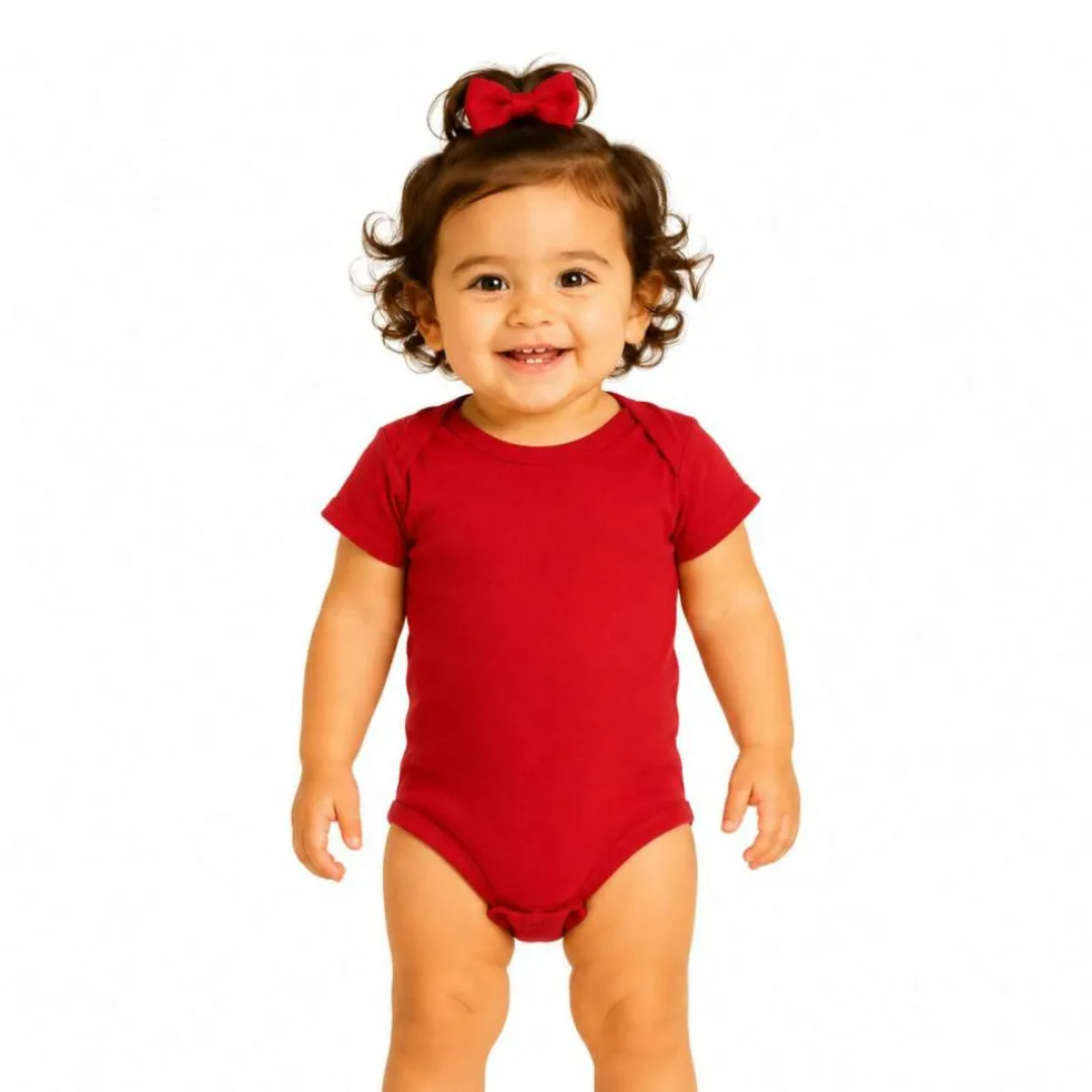 Rabbit Skins Infant Baby Rib Bodysuit Short Sleeve Free Shipping
